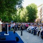 La candidata del PP, Isabel Díaz Ayuso, ve como único adversario en las urnas del 26-M a los socialistas