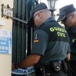 Agentes de la Guardia Civil en Málaga