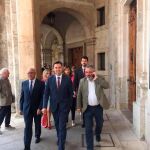 De la Rosa, a su llegada al Ayuntamiento de Burgos/Ep