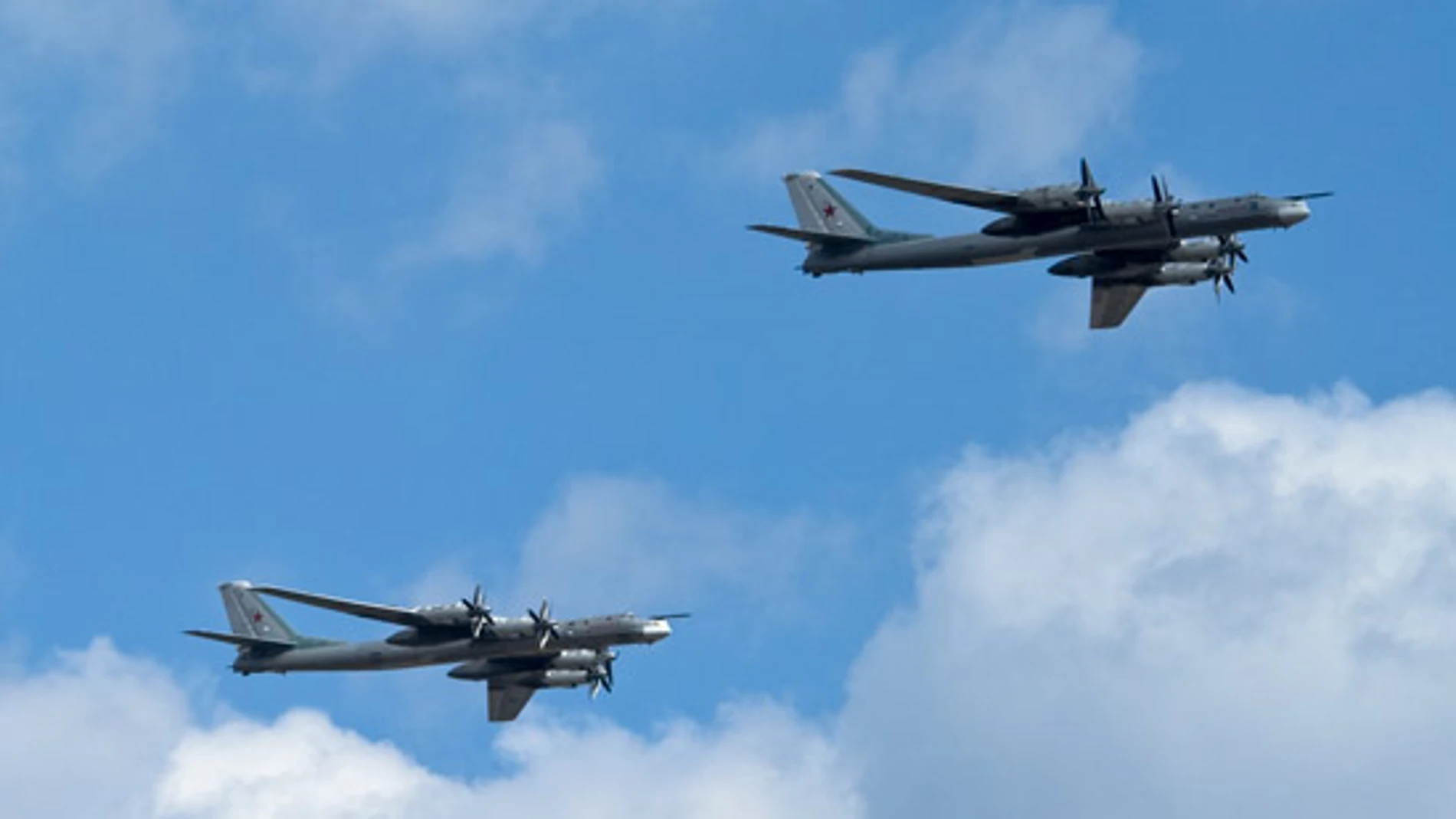 Dos Tupolev Tu-95 rusos como los que se han desplegado en Bielorrusia