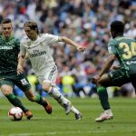 Modric, en el último partido de Liga
