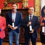 Javier Angulo, Óscar Puente, Miguel Sanz y Ana Redondo tras suscribir el acuerdo