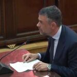 Santi Vila durante su alegato en el Supremo