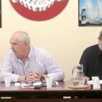 Francisco Carbonero y Francisco Fernández, junto a los máximos representantes de las organizaciones agrarias COAG-A y UPA-A