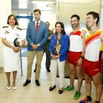 Bragado y Díaz han recibido la visita de la ministra y el presidente de la Federación