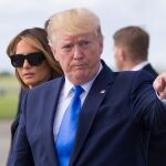 Donald Trump, a su llegada a Shannon (Irlanda) / Ap