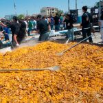 Una paella gigante, en una imagen de archivo
