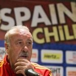 Vicente del Bosque durante la rueda de prensa