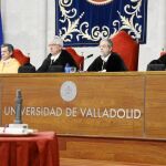 Ángel de los Ríos, José Ángel Hermida, Marcos Sacristán y Alfonso Murillo en la UVA
