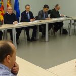Los taxistas fueron recibidos el martes por el director general de Transportes, Carlos Domingo y el secretario autonómico, Lluís Ferrando