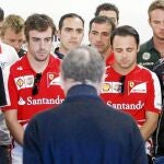 ALONSO, VETTEL, Raikkonen y el resto actuaron al margen de los dueños de la F-1 para mostrar su pesar unidos