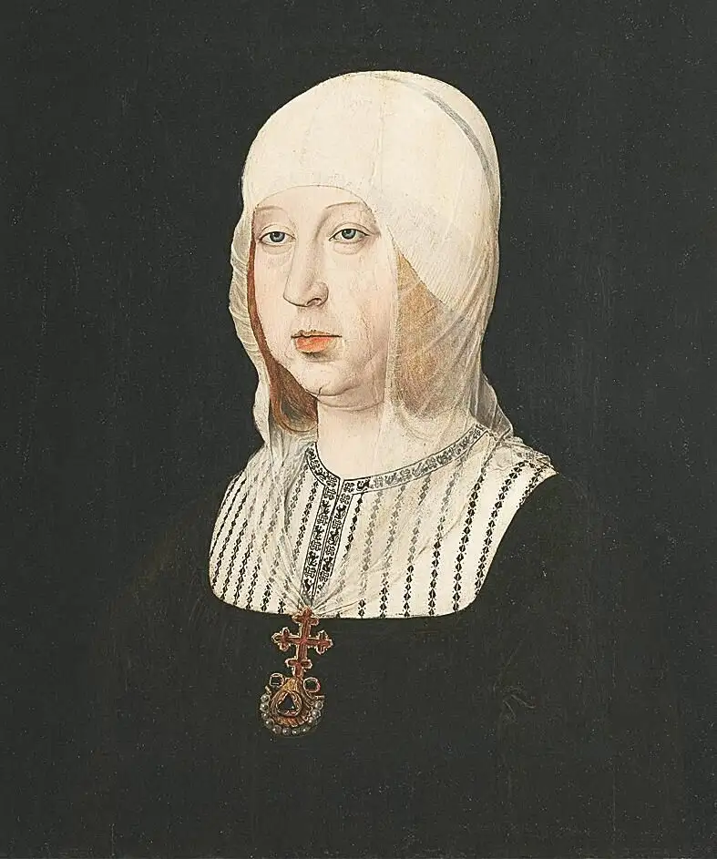 Isabel la Católica pintada por Juan de Flandes (1500-1504)