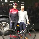 Chris Froome, en la presentación del maillot del Ineos