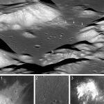 Algunas de las marcas de arrugas de la superficie lunar / NASA