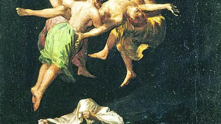 &quot;Vuelo de brujas&quot;de Francisco de Goya.