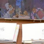 Uno de los dibujos originales de «La dama y el vagabundo», que se estrenó en 1955, y que custodian como oro en paño