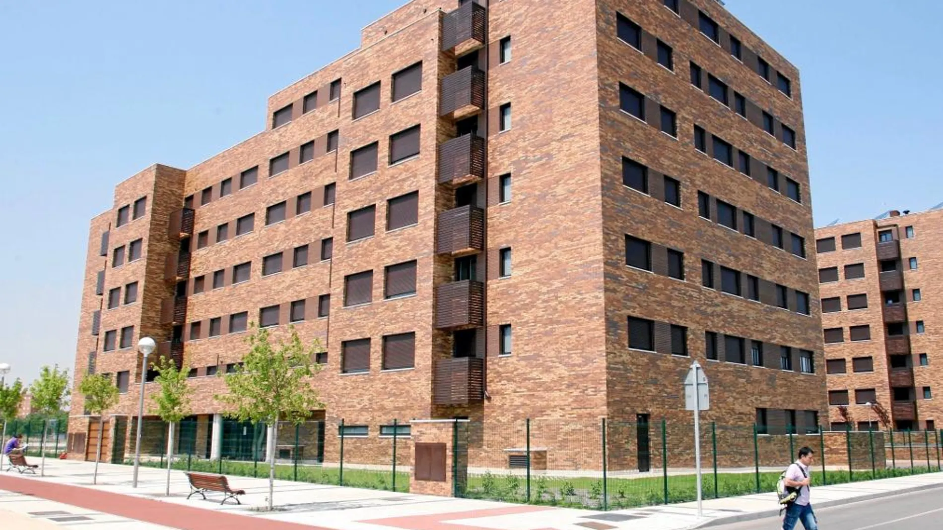 Promoción de viviendas protegidas recientemente entregadas en la capital vallisoletana