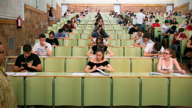Imagen de las Pruebas de Acceso a la Universidad (PAU), en la Comunitat Valenciana
