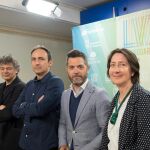 El concejal Julio López junto a Lorena Martínez del Corral, Javier Riera y José Manuel Ballester