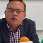 Àlex Rodenkirchen en una rueda de prensa donde valoró el resultado de las elecciones
