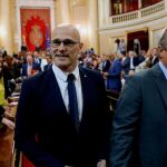 Raúl Romeva en el Senado en su toma de posesión/Efe/Zipi