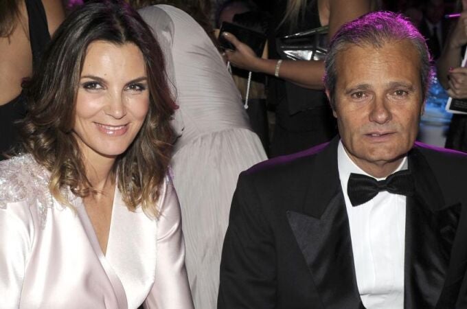 Mar Flores y Javier Merino en los Premios "Dedales de Oro", el pasado mes de junio