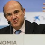 De Guindos, durante su intervención en las jornadas que el Círculo de Economía celebra en Sitges (Barcelona).