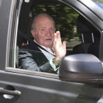 El Rey Juan Carlos llega a la finca de los Jardines de Oñate, en la localidad madrileña de Aranjuez/Gtres