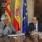 El conseller de Hacienda y Modelo Económico, Vicent Soler, se reunió ayer con su homólogo andaluz, Antonio Ramírez