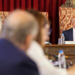 El presidente de la Diputación de Valladolid, Jesús Julio Carnero, preside el pleno ordinario del mes de mayo