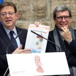 El presidente de la Generalitat valenciana, Ximo Puig, se reunió ayer con el de la Autoridad Portuaria de Valencia, Aurelio Martínez