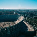 Las obras del nuevo Mestalla, situado en el barrio de Benicalap, se paralizaron en febrero de 2009