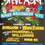 El cartel del show de Aoki mañana en Nueva York