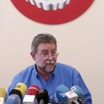 El secretario general de UGT-A, Francisco Fernández, ayer en Sevilla
