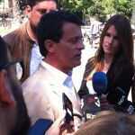 Manuel Valls ayer en el Arco del Triunfo