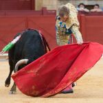 Natural de Javier Jiménez durante su encerrona de ayer en Espartinas