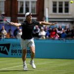 Andy Murray, durante un entrenamiento en Queens
