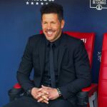 Simeone, antes del último partido ante el Sevilla
