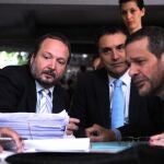 El titular de Afsca, Martín Sabbatella, se ha reunido hoy con miembros del Grupo Clarín, en Buenos Aires.