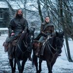 Arya Stark con el Perro en Invernalia