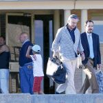 El ex presidente de Caja Madrid Miguel Blesa, el jueves a su salida de la cárcel de Soto del Real