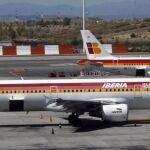 Aviones en el aeropuerto.