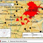 Un sismógrafo tras el temblor de Alcorcón
