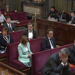 Vista general de los imputados durante la sesión celebrada esta mañana