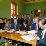 Zarrías, con Lanzas detrás, en una de las pocas imágenes que existen de ambos juntos