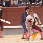 El banderillero, segundos después de resultar herido