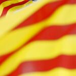 Esteladas en una acto público de Artur Mas