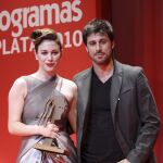 Blanca Suarez y Hugo Silva durante la 63 edición de los Premios Fotogramas de Plata 2010