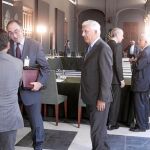 Herrero, junto a una delegación de empresarios en San Telmo