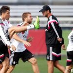 Imagen del entrenamiento de esta mañana